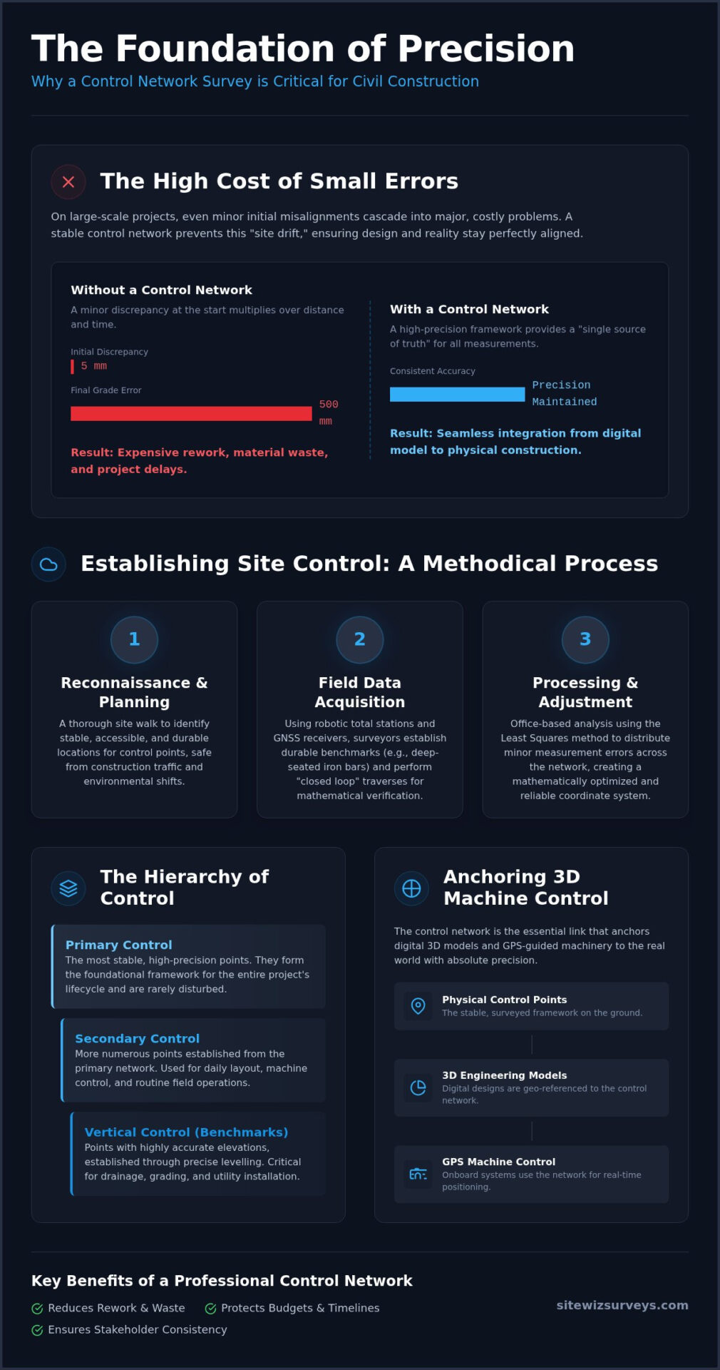 Control Network Establishment Survey: The Foundation of Civil Project Precision